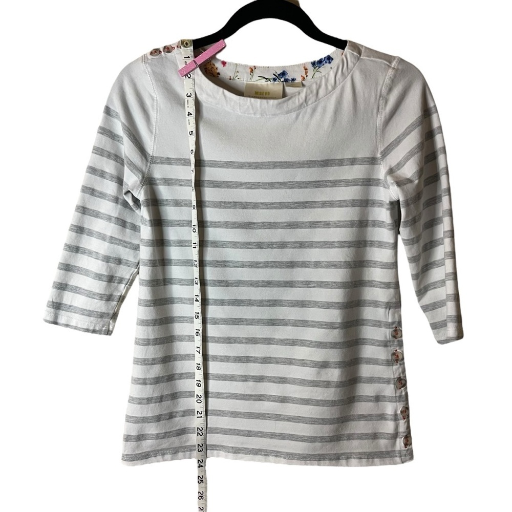 Maeve by Anthropologie striped button-detail top size XS - Picture 8 of 12